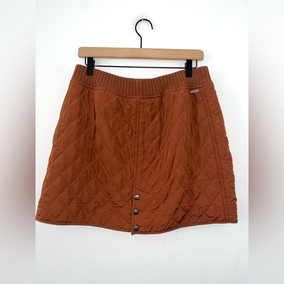 prAna Brown Quilt Diva Skirt Size Medium - Picture 7 of 8